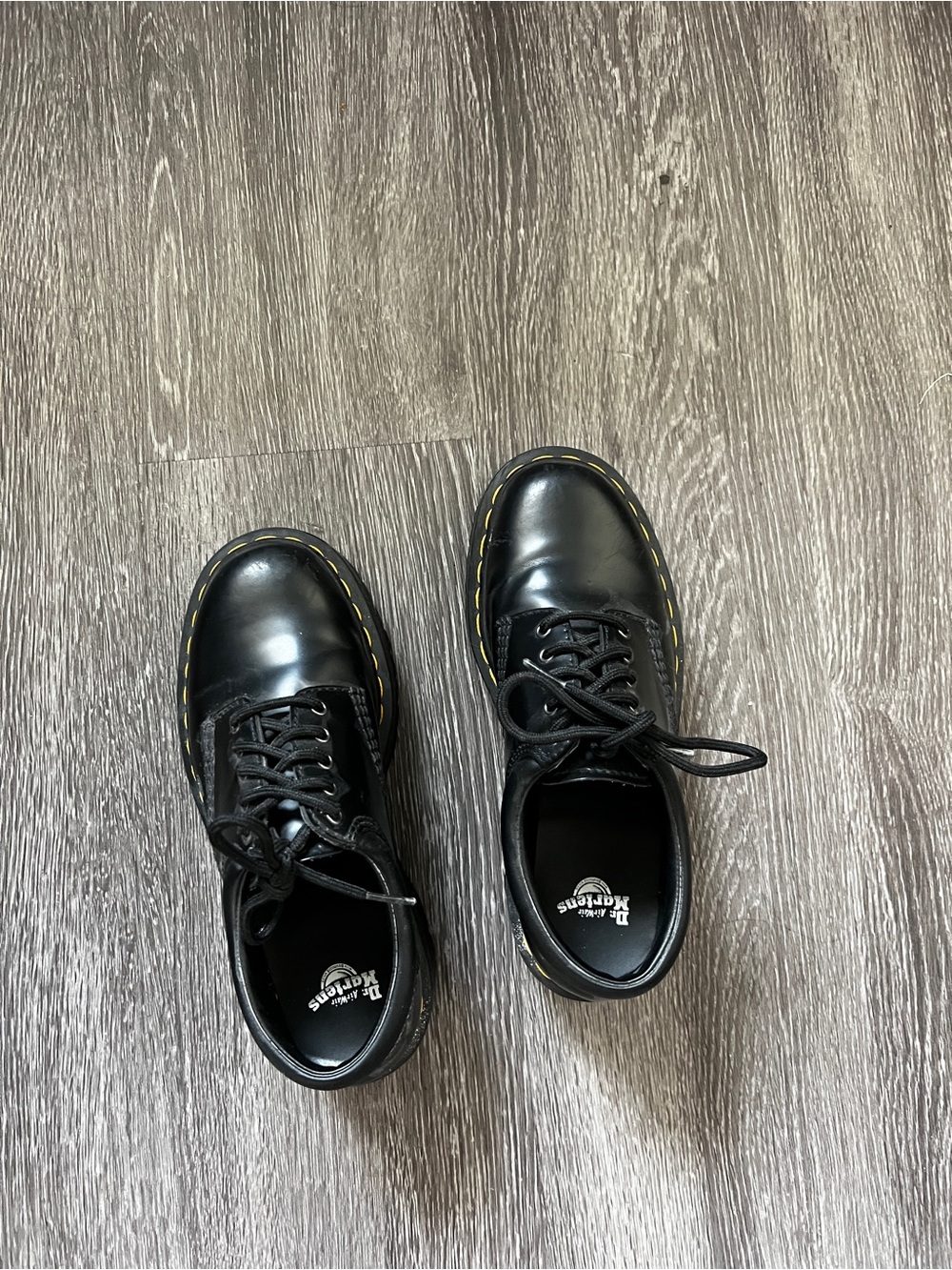 doc martens leather platform casual shoes
